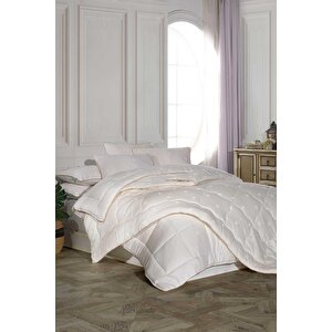 Elart %100 Pamuk Dolgulu 72 Tel Saten Biyeli Yorgan 192x215cm