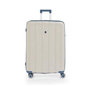 3lü Set Kırılmaz Silikon Seyahat Valizi Bavulu V305 Kemik Sky Blue