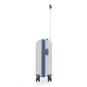 Mçs 3lü Set Kırılmaz Silikon Seyahat Valizi Bavulu V305 Kemik Sky Blue