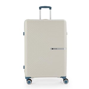 3lü Set Kırılmaz Silikon Seyahat Valizi Bavulu V374 Kemik/sky Blue