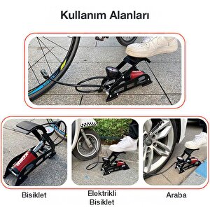 Kobb Kb0901 87psi Analog Basınç Göstergeli Ayak Pompası