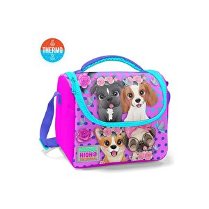 Thermo Beslenme Çantası Pembe Köpek Desenli 11750
