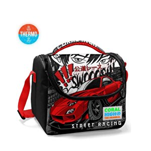 Coral High 2li Set Araba Desenli Okul Çantası Beslenme 23747