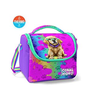 Coral High 2li Set Köpek Desenli Okul Çantası Beslenme 23649