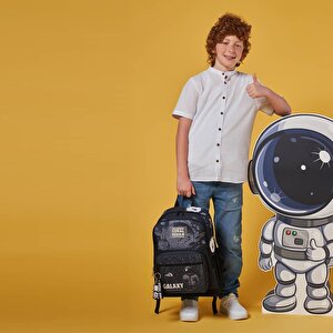 Galaxy Desenli Büyük Boy Okul Sırt Çantası 23644