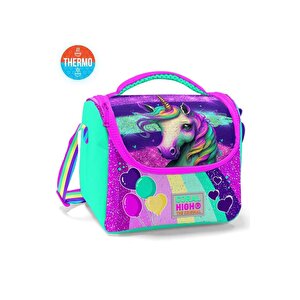 Coral High 2li Set Unicorn Desenli Okul Çantası Beslenme 23758