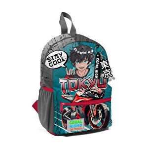 Küçük Boy Anaokulu Sırt Çantası Anime Motorsiklet 23564