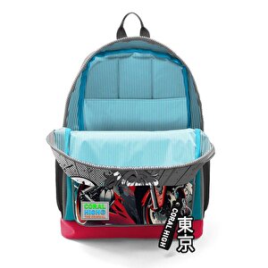 Coral High Motorsiklet Desenli Büyük Boy Okul Sırt Çantası 23764