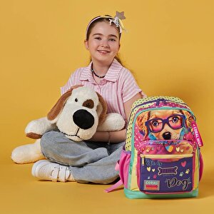 2li Set Köpek Desenli Okul Çantası Beslenme 23752