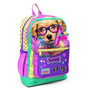 2li Set Köpek Desenli Okul Çantası Beslenme 23752