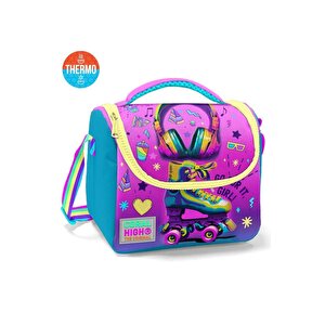 Coral High 2li Set Kulaklık Desenli Okul Çantası Beslenme 23754