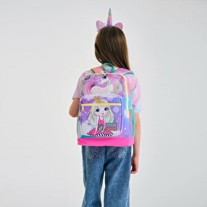 Unicorn Desen Büyük Boy Okul Sırt Çantası 23733