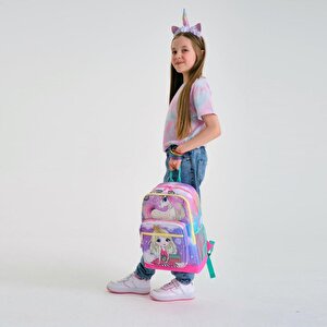 Coral High Unicorn Desen Büyük Boy Okul Sırt Çantası 23733