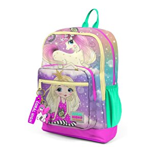 Coral High Unicorn Desen Büyük Boy Okul Sırt Çantası 23733