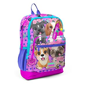 2li Set Köpek Desenli Okul Çantası Beslenme 23750