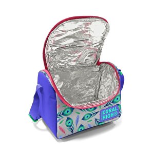 Coral High 2li Set Tavuskuşu Desenli Okul Çantası Beslenme 23488