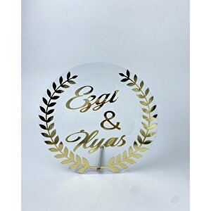 Nest Yapraklı Pleksi İsimlik