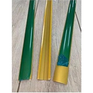 Alüminyum Sarı Kapı Eşik Profili Parke Kapı Altı Çıtası Yapışkanlı 79 Cm