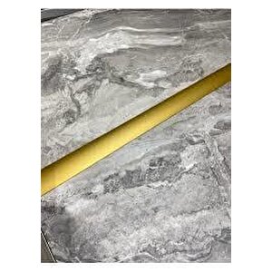 Alüminyum Sarı Kapı Eşik Profili Parke Kapı Altı Çıtası Yapışkanlı 79 Cm