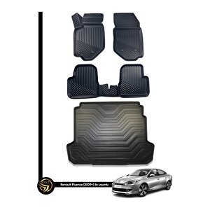 Renault Fluence 3d Kauçuk Paspas + Bagaj Havuzu Set Dea
