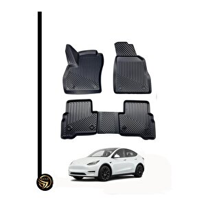 Tesla Model Y 3d Havuzlu Paspas Kauçuk Rjn