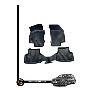 Volkswagen Golf 7 3d Havuzlu Paspas Kauçuk Rjn
