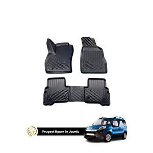 Peugeot Bipper 3d Havuzlu Paspas Kauçuk Rjn