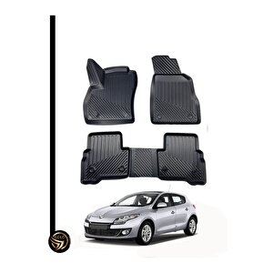 Renault Megane 3 Hatchback 3d Havuzlu Paspas Kauçuk Rjn