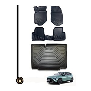 Hyundai Bayon 3d Kauçuk Paspas + Bagaj Havuzu Set Dea