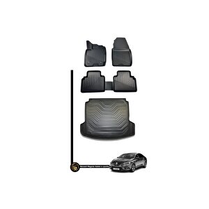 Renault Megane 4 3d Havuzlu Paspas Sedan + Bagaj Havuzu İkili Set Duqes