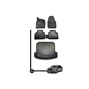 Renault Megane 4 Sedan 3d Kauçuk Paspas + Bagaj Havuzu Set Dea
