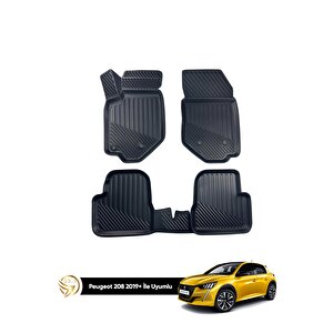 Peugeot 208 3d Havuzlu Paspas 2020+ Kauçuk Rjn