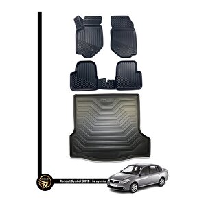 Renault Symbol 3d Havuzlu Paspas 2013 Sonrası + Bagaj Havuzu İkili Set