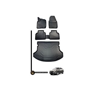 Hyundai Ix35 2010-2015 3d Havuzlu Paspas + Bagaj Havuzu İkili Set