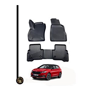 Skoda Fabia 2021+ 3d Havuzlu Paspas Kauçuk Rjn