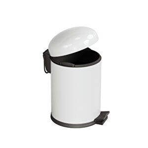 Smile  Çöp Kovası -Pedallı 5 Lt. , Beyaz