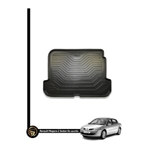 Renault Megane 2 Sedan Kauçuk Elron Araca Özel Bagaj Havuzu