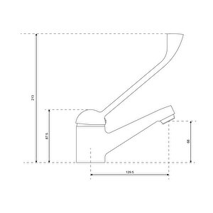 Aqua Bagno Basic  Bedensel Engelli Lavabo Bataryası