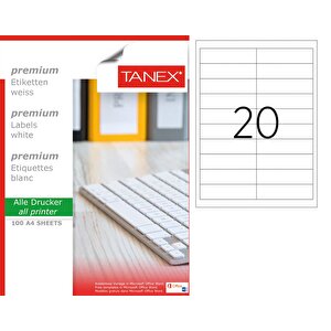 Tw-2020 Laser Etiket 26 X 95 Mm