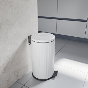 Midas  Çöp Kovası -Pedallı 16 Lt. , Beyaz