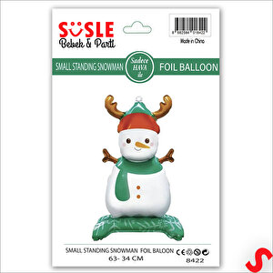 Boynuzlu Kardan Adam Folyo Balon 63cm X 34cm