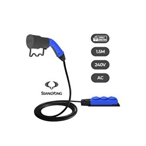 Sang Yong Elektrikli Araçlardan Güç Alın: V2l 3'lü Uzatma Priz Adaptör