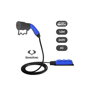 Sang Yong Elektrikli Araçlardan Güç Alın: V2l 3'lü Uzatma Priz Adaptör