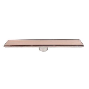 Duş Kanalı Bronz 40 Cm Line 6 Ve Yeşil Alt Dirseği