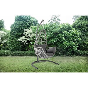 Hobi Rattan Tekli Salıncak,beyaz