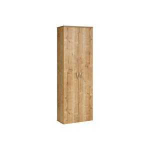 Temizlik Malzemeleri Dolabı, Ahşap Gardırop, Elbise Dolabı, Çok Amaçlı Dolap, 60x34x180cm
