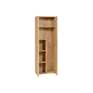 Temizlik Malzemeleri Dolabı, Ahşap Gardırop, Elbise Dolabı, Çok Amaçlı Dolap, 60x34x180cm