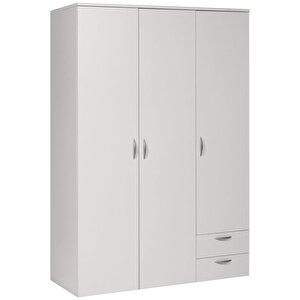 Ahşap Gardırop 120cm, Gardırop, Çok Amaçlı Dolap, 3 Kapılı Dolap, Elbise Dolabı 120x52x177cm