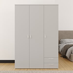 Ahşap Gardırop 120cm, Gardırop, Çok Amaçlı Dolap, 3 Kapılı Dolap, Elbise Dolabı 120x52x177cm