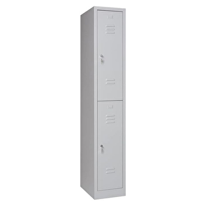 Metal Elbise Dolabı, Kilitlenebilir Dolap, Soyunma Dolabı, Elbise Dolabı, 2 Bölmeli Dolap